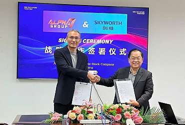 Alpha Seven ( DL1-HXN )  ký kết hợp tác chiến lược toàn diện với Skyworth